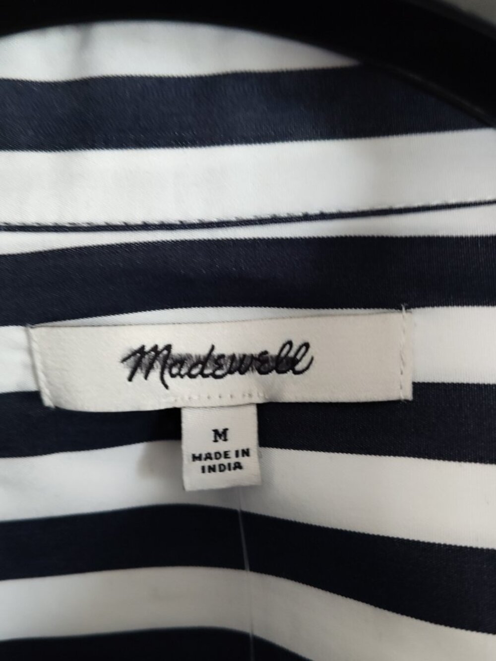 Madewell Stripe Crop Shirt - Picture 4 of 4
